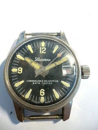 Vintage Lucerne Divers Watch (pression 200 Ft) 5 Atm