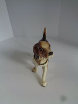 Vintage Beagle Dog Porcelain Figurine.  Made in Japan 4