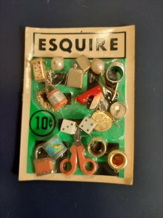 Vintage Gumball/vending Machine Esquire Ten Cent Display Card