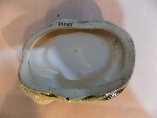 Vintage Japan Ceramic Ashtray Match Holder Pot to Hiss In 3