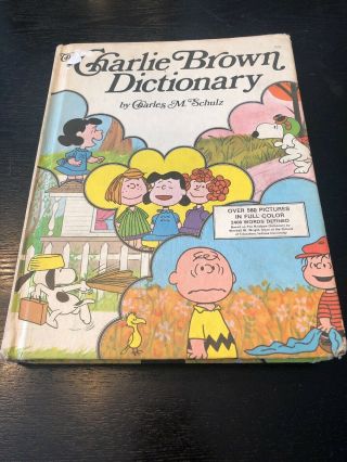 The Charlie Brown Dictionary By Charles Schulz (1973,  Hardcover) - Vintage