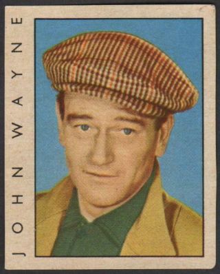 John Wayne - 1956 - 62 Vintage Swedish Star Parade Set Movie Star Card 87
