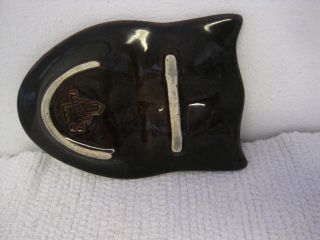 Vintage Pfaltzgraft Brown Owl Spoon Rest - Made in USA - FAST 8