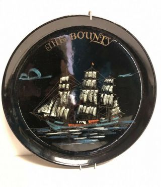 Vintage “mutiny On The Bounty” Movie 10.  75” Mgm Branded Wall Art Plate Rare