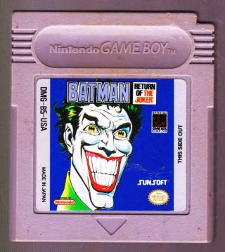 Batman Return Of The Joker Nintendo Gameboy Color Video Game Cartridge Vintage