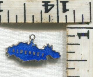 Vintage Sterling Bracelet Charm 92945 Tlm Enameled Alderney Just $12.  99