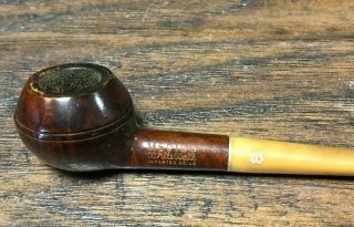 Vintage MEDICO White Wall Tobacco Smoking Pipe Imported Wood Briar 29 4