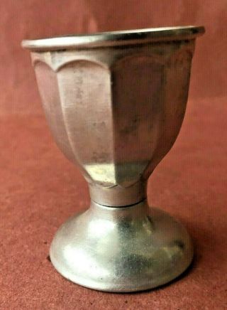 Vintage Mid Century Aluminum Egg Cup.