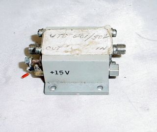 Vintage Uto 501 Rf Power Amplifier Sma Connections