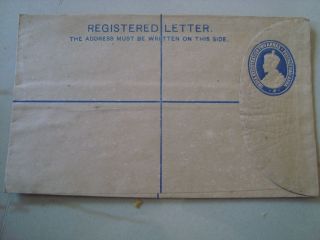1930,  S Old Vintage Registered Letter Postal Envelope From India