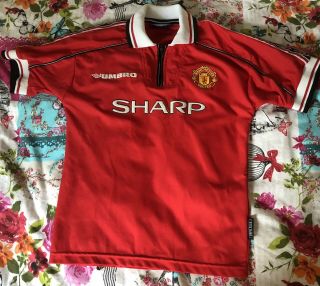 Manchester United Classic Vintage 98/99 Junior Age 10/11 30 - 32 Inch Chest