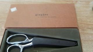 Vintage Gingher 8 " Scissors With Sheath,  Brazil.