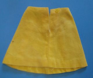 Vintage Barbie 1960 ' s FRANCIE Somethin ' Else 1219 Yellow SKIRT w/ Pink Buttons 2