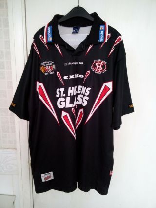 St Helens Rl,  Vintage Shirt / Jersey (away,  2001) - Size Xl (48 " / 122 Cms).  Vgc