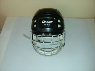 Sk 600 Cooper Vintage Black Ice Hockey Helmet Size Large