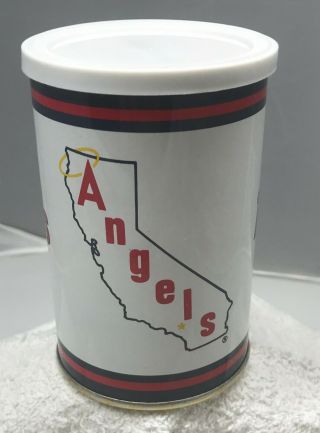 Vintage California Angels Tin Can Bank (2012) 2