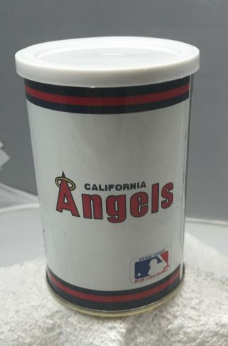 Vintage California Angels Tin Can Bank (2012) 3