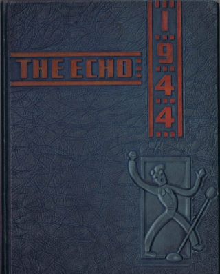 Vintage 1944 Duquesne Pa High School Yearbook The Echo