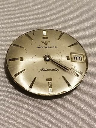 Vintage Wittnauer Automatic 17 Jewel Watch Movement Swiss Made Runs 2