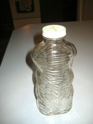 Vintage - Grapette Syrup Soda - Figural Glass Elephant Bottle Bank with Cap Lid 5