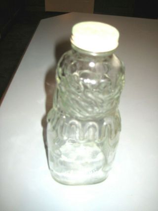 Vintage - Grapette Syrup Soda - Figural Glass Clown Bottle Bank with Cap Lid. 4