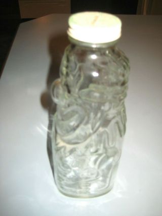 Vintage - Grapette Syrup Soda - Figural Glass Clown Bottle Bank with Cap Lid. 5