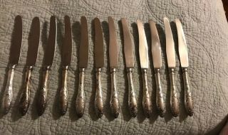 12 Rare Antique Vintage Russian Silver Knives Knife Mhu U 2p 80 K