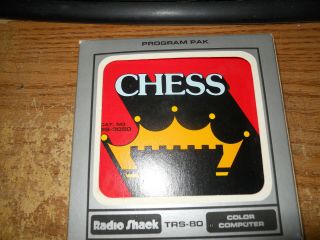 Vintage Trs - 80 Chess Color Computer Program Pak (game Cartridge)