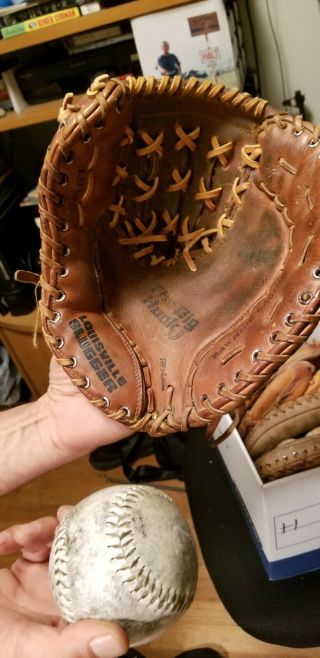 Louisville Slugger Big Hook First Baseman Baseball Glove Vintage Leather Lsf100