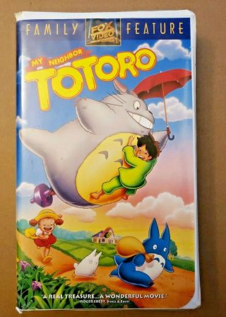 My Neighbor Totoro Miyazaki - Rare Vintage Vhs Tape Clamshell -