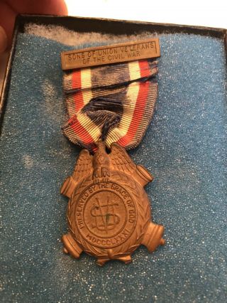 Vintage 1881 Sons Of Union Veterans Of The Civil War Medal