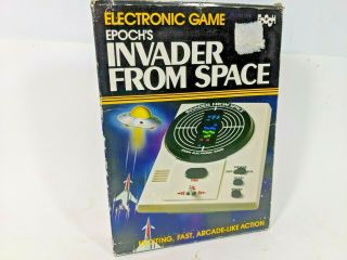 Invader From Space Rare Epoch Vintage Electronic Lcd Handheld Game