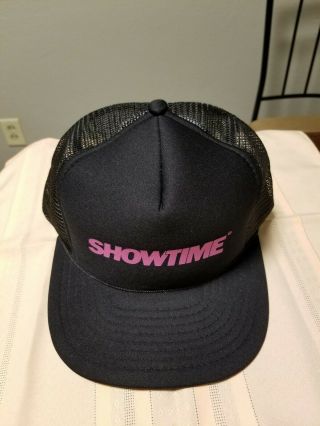 Vintage Showtime Tv Channel Snapback Mesh Trucker Hat,  Movie Collectible