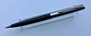 Vintage Parker 45 Black Ct Mechanical Pencil - Dimple Top,  Nc Logo Vgc