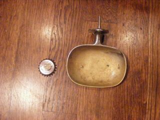 Vintage Solid Brass 1950s Wall Hung Soap Dish