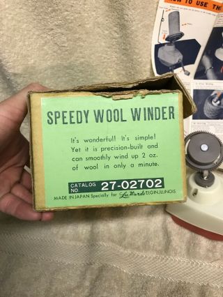 Vintage Speedy Wool Winder,  for Lee Wards,  made in Japan,  27 - 02702 4