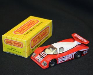 Vintage Matchbox 1991 Mb 66 Group " C " Racer Champion Spark Plugs
