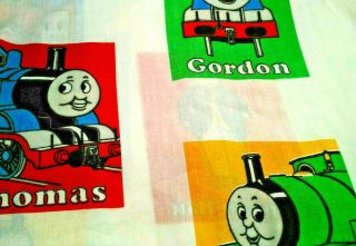 Vintage Thomas The Train Percy Single Flat Sheet Bedding Kid 