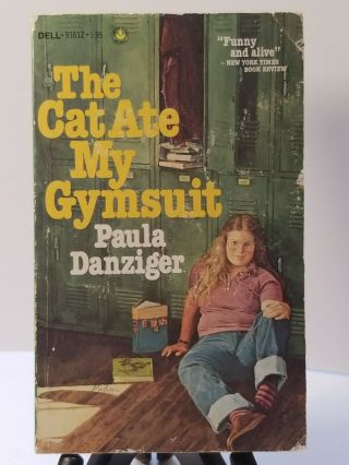 Vintage The Cat Ate My Gymsuit By Paula Danziger 1974 Paperback Book