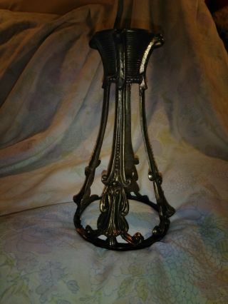 Vintage Ornate Floor Lamp Column Spacer Pillar Parts Spelter Metal Brass