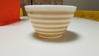 Vintage Pyrex 401 Tan Stripe Mixing Bowl - D