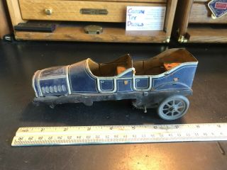 Vintage Wind Up Litho Sedan Car Tin Toy Repair/replace/restore