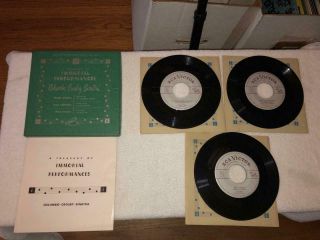 3 Vintage Frank Sinatra,  Russ Columbo,  Bing Crosby Box Set 7 " Records Big Band