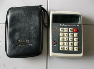 Vintage Bohn Omnitrex Rex Rotary Calculator And 3718744 - C & Case
