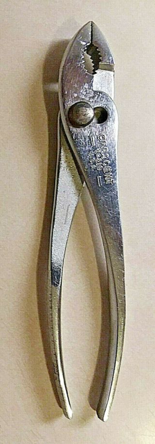 Vintage Crescent G - 210 Slip Joint Pliers 10 " Long - Made In Usa