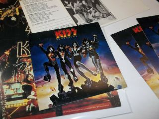 Kiss Destroyer Promo Casablanca Records Lp Vintage Sticker 1976