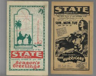 3 Vintage Movie Programs State Theatre Deposit Ny 1940s Kim Novak Bette Davis
