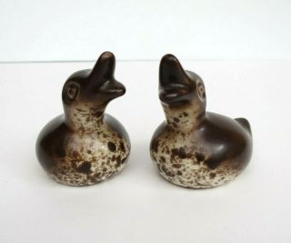 Vintage Howard Pierce Pottery Mcm Set Of 2 Baby Ducks Ducklings Unsigned