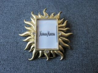Vintage Jay Strongwater Neiman Marcus Miniature Picture Frame Easel & Pin