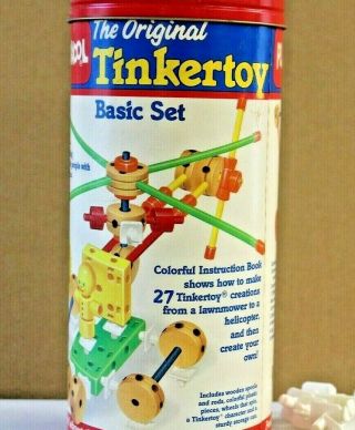 Vintage 1986 Playskool The Tinkertoy Basic Builder Set